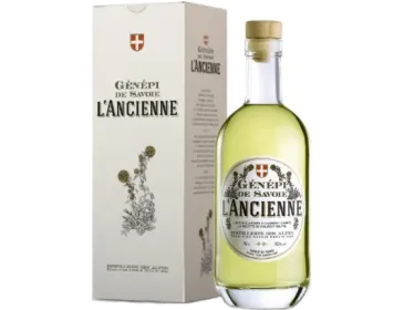 Bouteille Génépi de Savoie L'Ancienne - Distillerie des Alpes avec étui