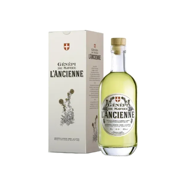 Bouteille Génépi de Savoie L'Ancienne - Distillerie des Alpes avec étui