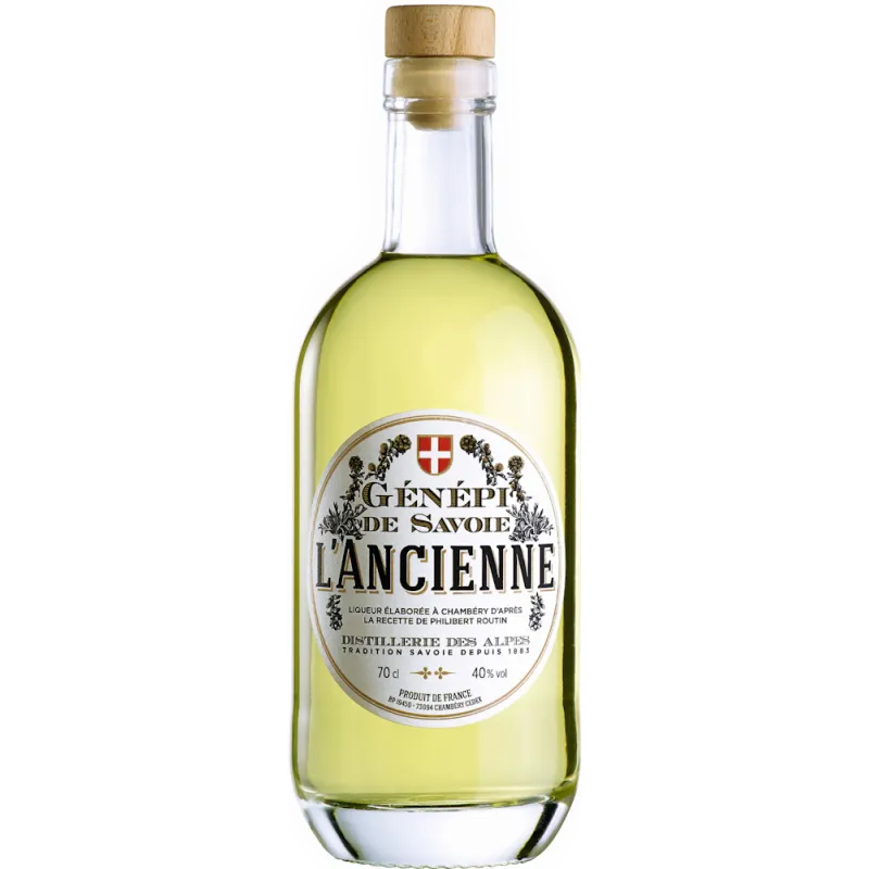 Bouteille Génépi de Savoie L'Ancienne - Distillerie des Alpes nue