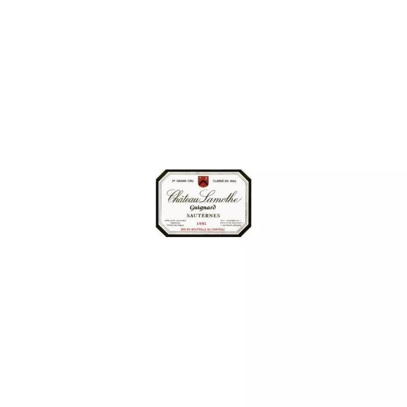 Sauternes 1981 - Château Lamothe guignard