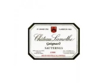 Sauternes 1986 - Château Lamothe guignard