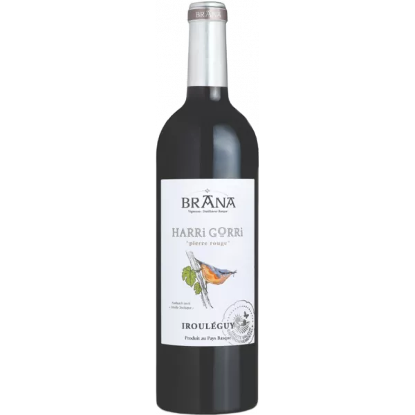 Bouteille de Harri Gorri rouge du domaine Brana de 75 cl
