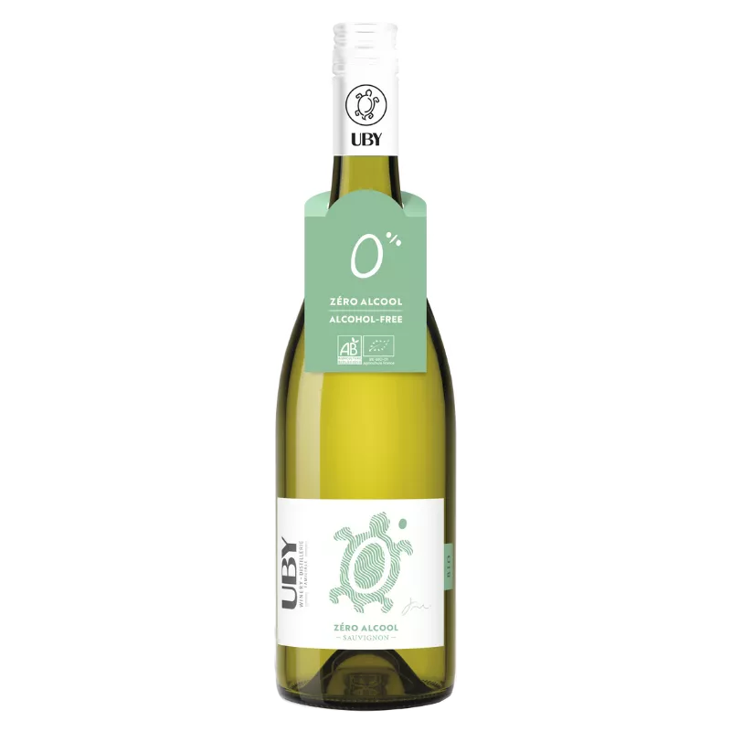 Domaine Uby, Sauvignon Blanc Bio Zéro Alcool - Vin Sans Alcool