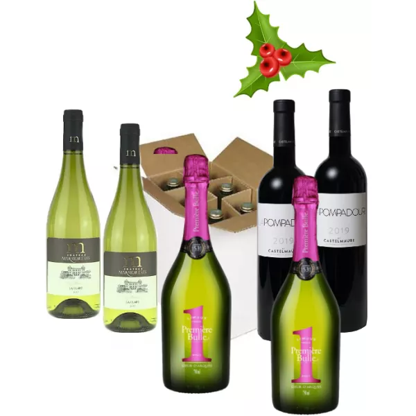 Noël en Languedoc - Assortiment de Noël - 6 bouteilles