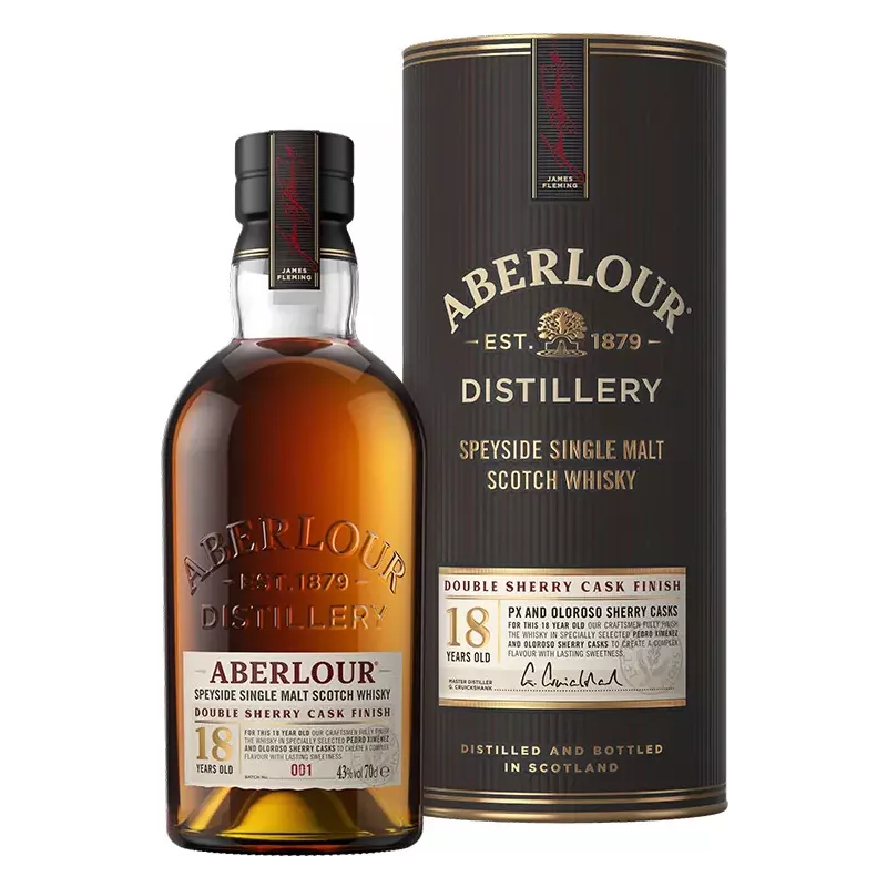 Whisky 18 ans Double Sherry Cask Finish - Aberlour - 70 cl