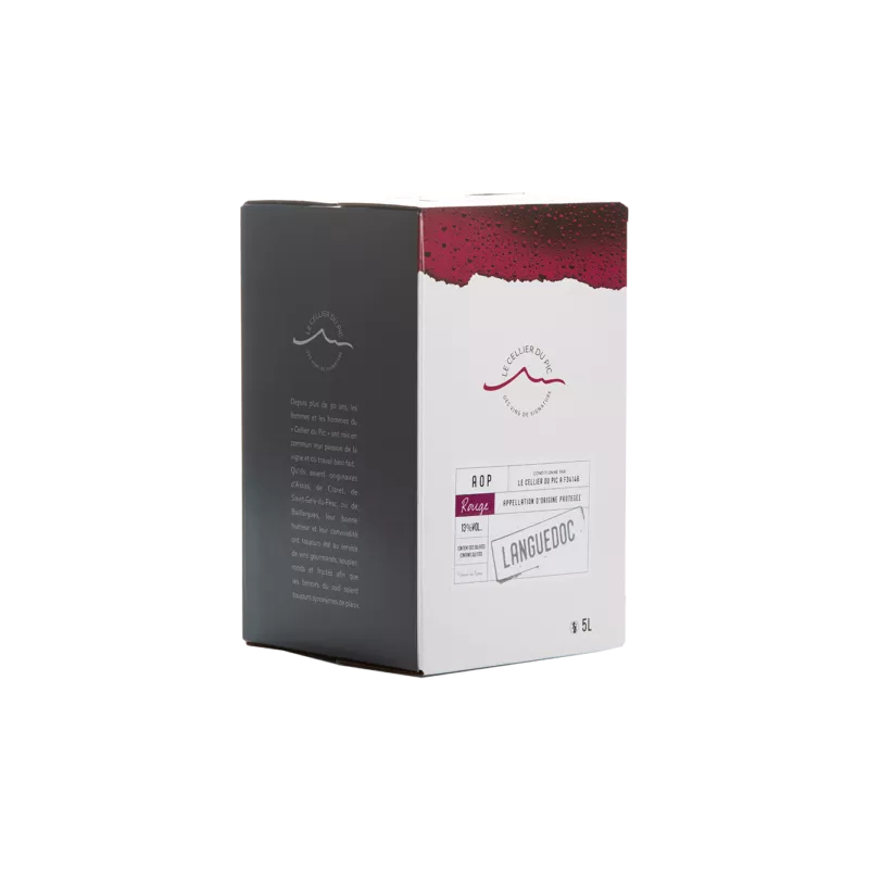 BIB Languedoc rouge - Le Cellier du Pic - 5 l