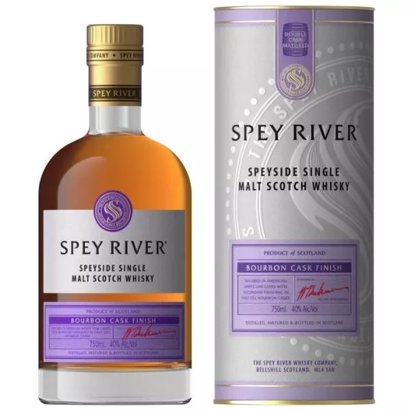 Scotch Whisky Bourbon Cask Finish  - Spey River - 70 cl