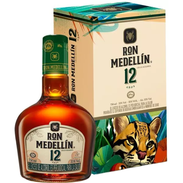 Rhum 12 ans -  Ron Medellin - 70 cl - Etui