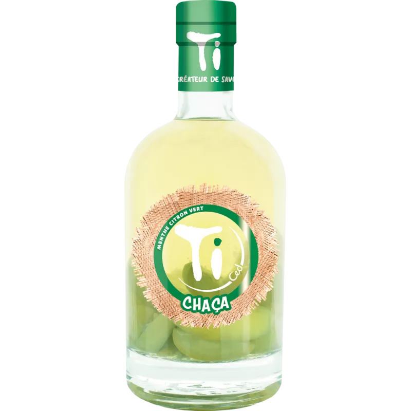 Ti Chaça Menthe Citron Vert - Rhums de Ced' - 70 cl