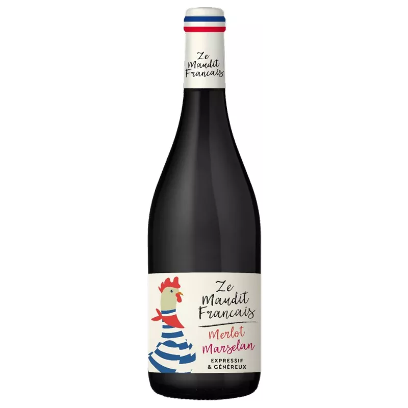 Merlot Marselan Rouge - Ze Maudit Français - 75 cl