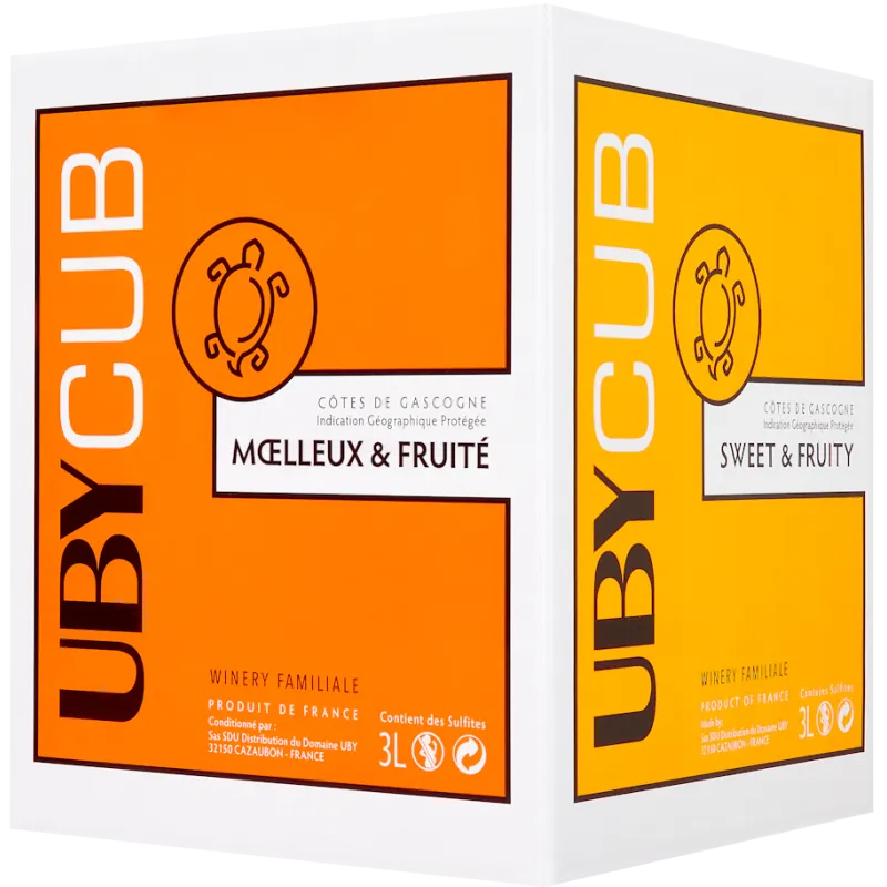Bag In Box UBY CUB blanc doux - Domaine Uby - 3 l