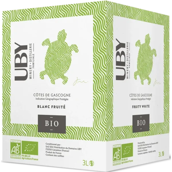 Bag In Box Cub Bio blanc sec N°21 - Domaine Uby - 3l