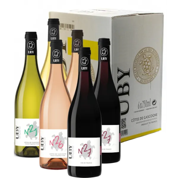 Offre Découverte gamme Bio - Domaine Uby - 6 bouteilles