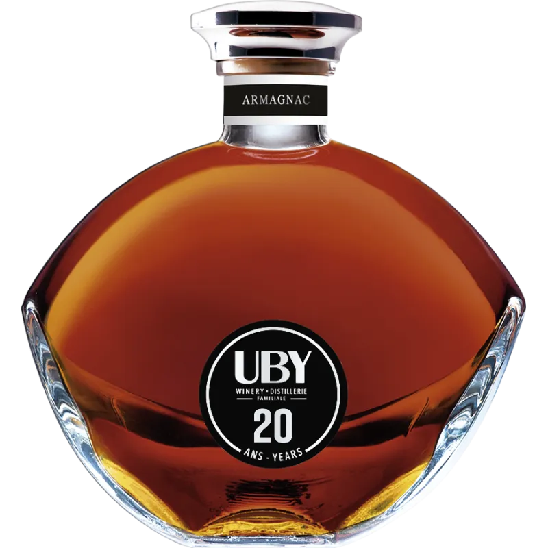 Carafe Trilogie Armagnac 20 ans - Domaine Uby 50 cl