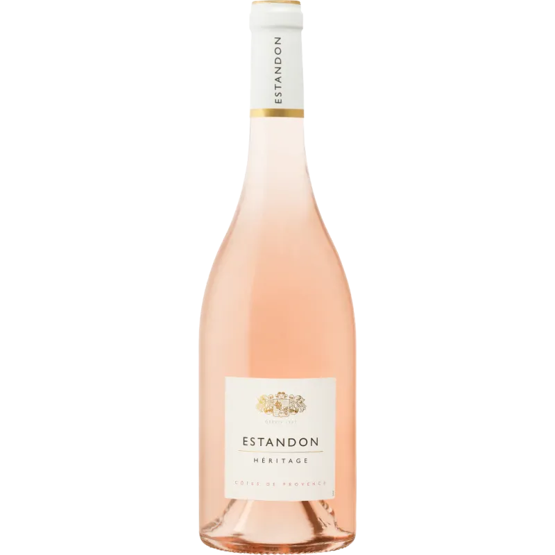 Bouteille d'Héritage rosé d'Estandon coopérative de Provence