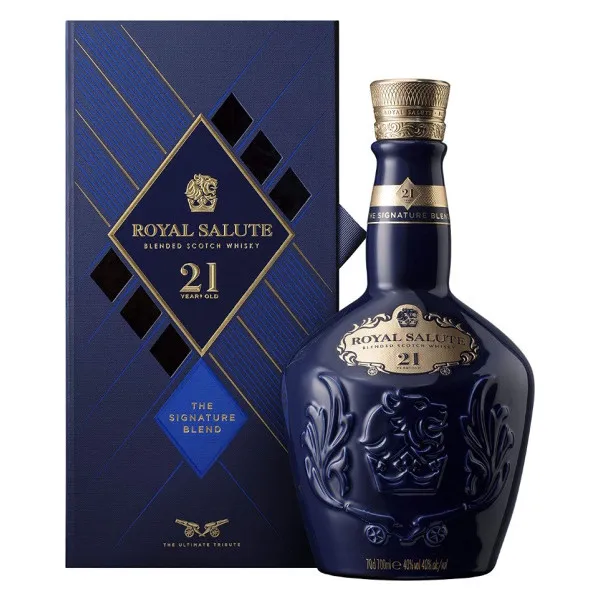 Carafe en coffret du whisky Royal Salute 21 Ans de Chivas Regal - 70 cl