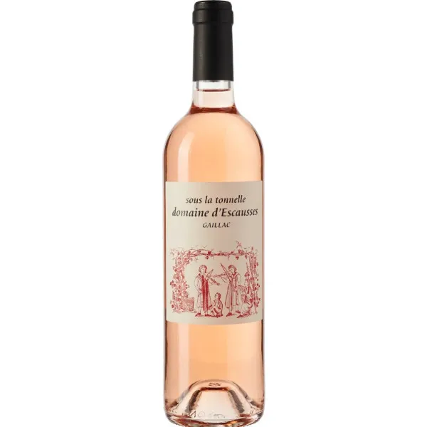 Bouteille du Gaillac rosé Sous la Tonnelle du domaine d'Escausses