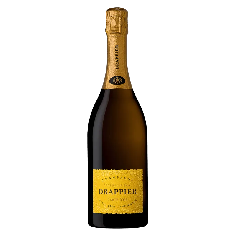 Bouteille du Champagne Drappier cuvée Carte d'Or 75 cl