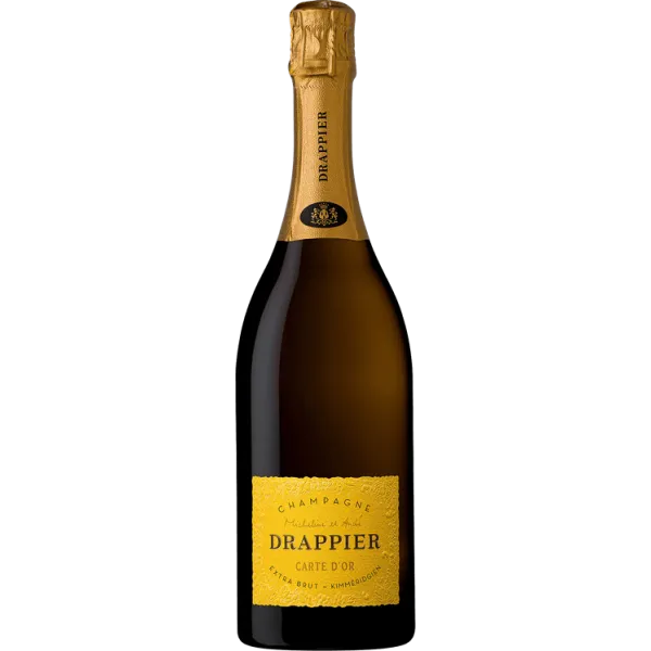 Bouteille du Champagne Drappier cuvée Carte d'Or 75 cl