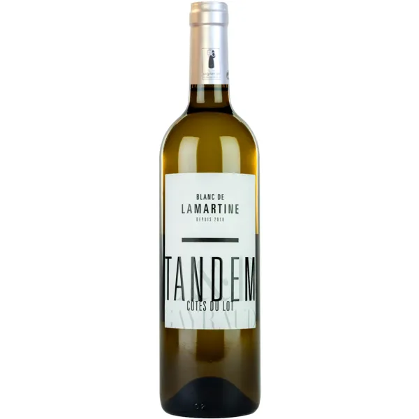 Bouteille de Tandem blanc côtes du Lot du château Lamartine