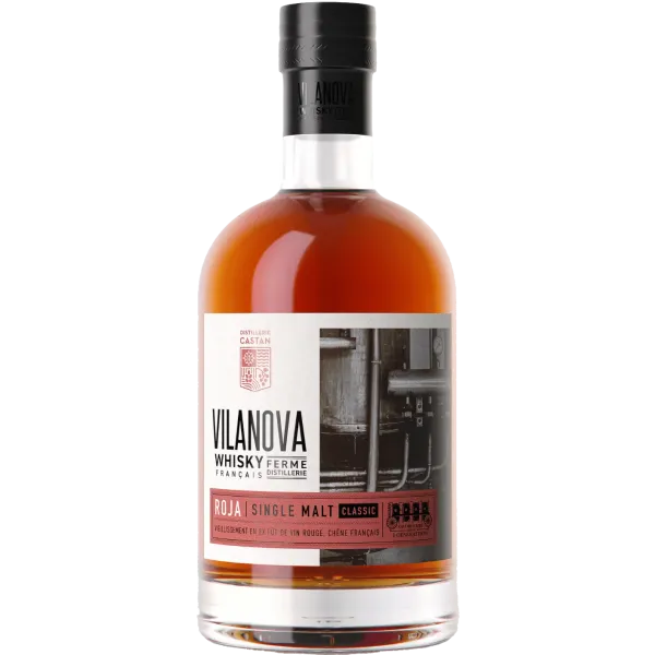 Bouteille du whisky Vilanova Roja de la distillerie Castan