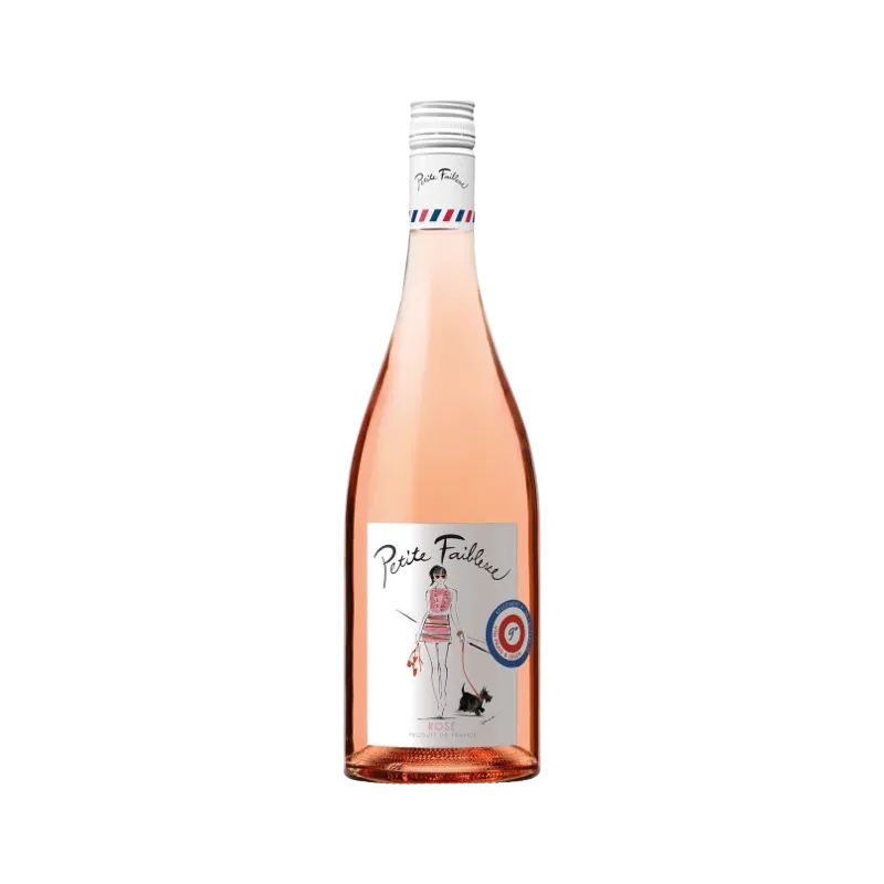 Bouteille de la Petite Faiblesse rosé vin à faible degré des Côtes de Gascogne