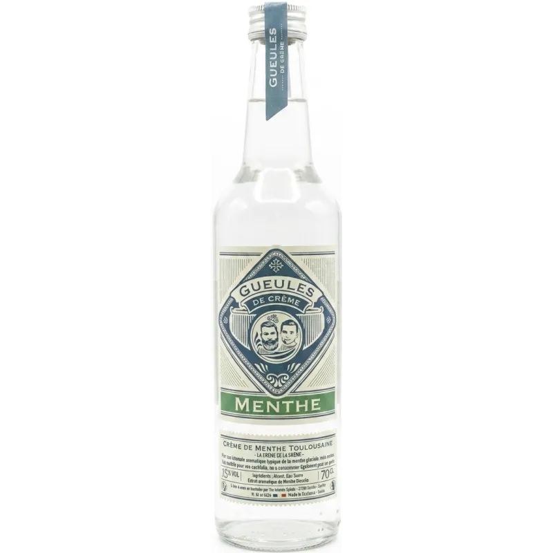 Bouteille de la Crème de Menthe de Gueules de Crème - 70 cl