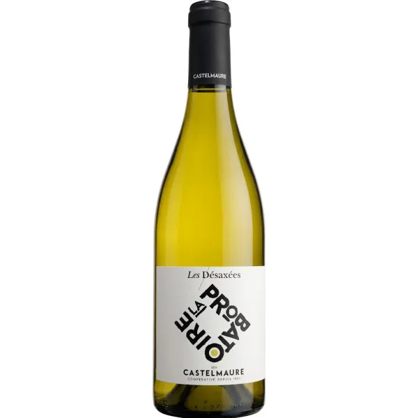 Bouteille de vin blanc La Probatoire — Cave de Castelmaure AOC Corbières